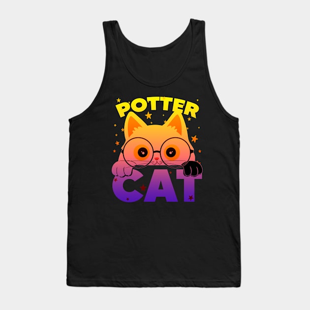 Potter Cat 4 Tank Top by TarikStore